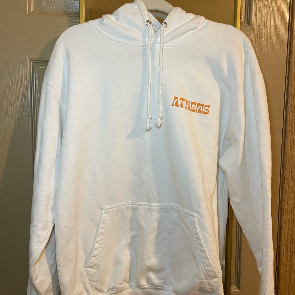 Athens, OH Orange and White Pullover Hoodie